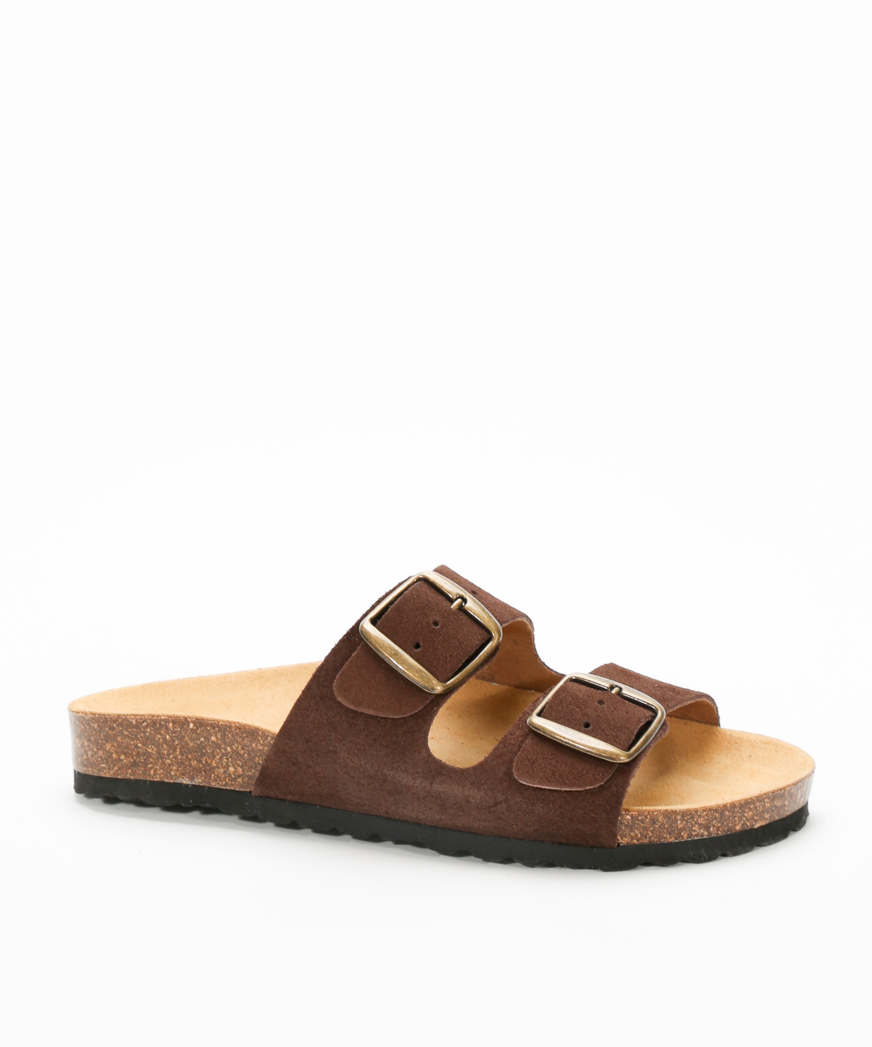 Sandalias de piel planas con hebillas  image number null